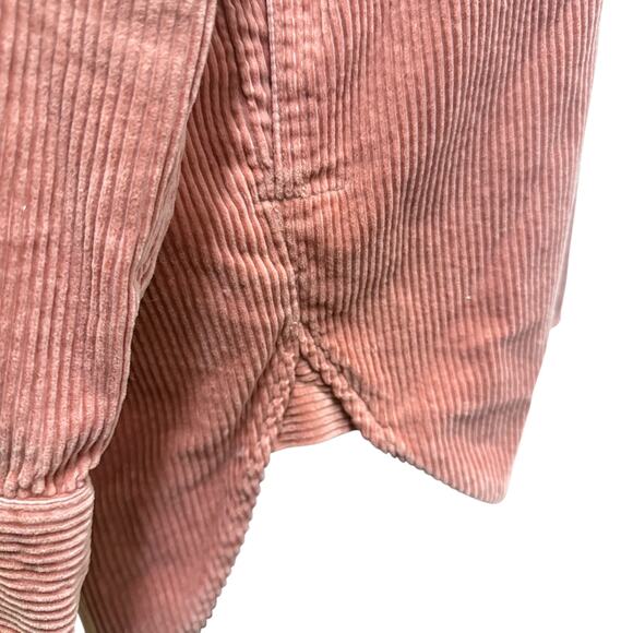 Madewell Women's Small Corduroy Kentwood Oversized Shirt-Jacket Brown Button - Picture 4 of 5